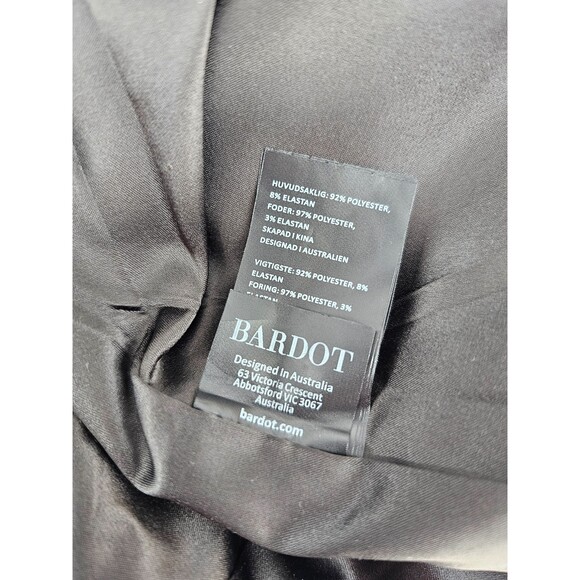 Bardot Aveline One Shoulder Cut Out Dress Black Small - Picture 7 of 11